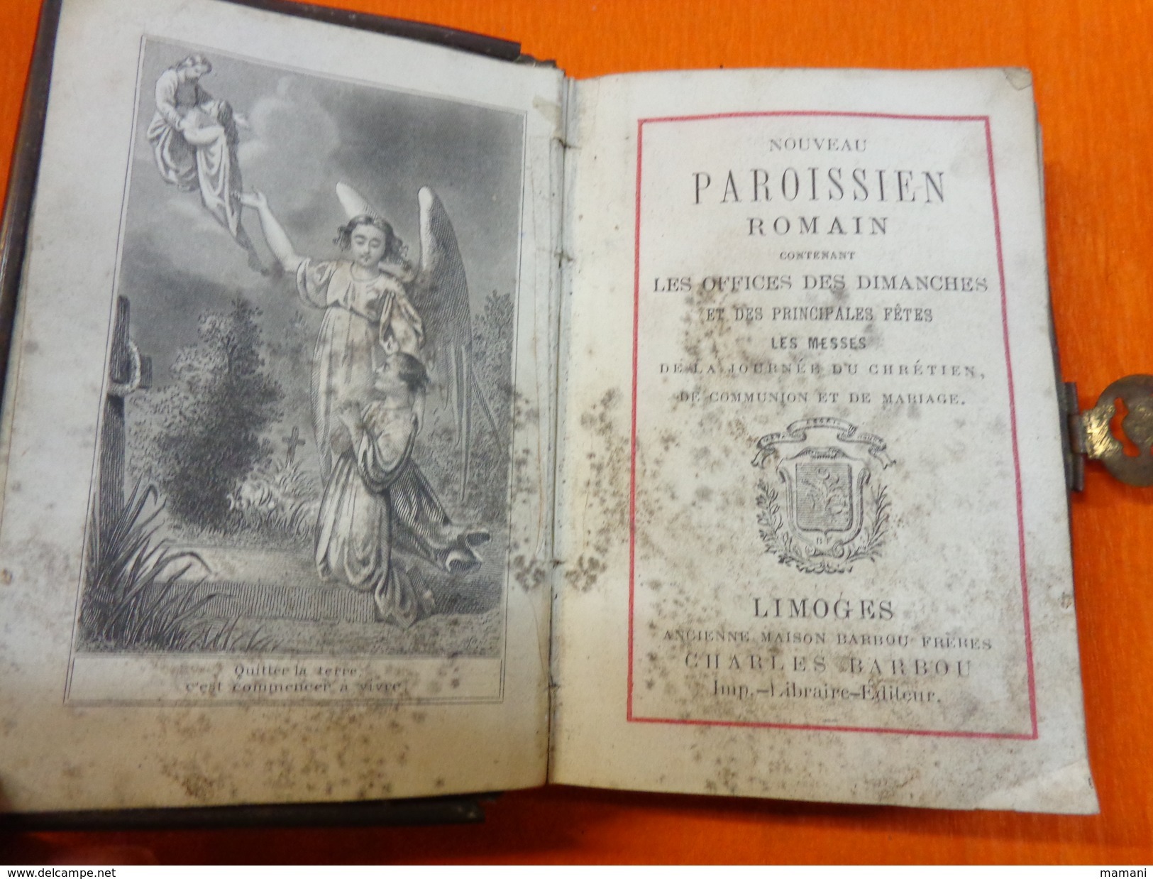 Lot De 2 Missel-la Journee Du Chretien -1817-nouveau Paroissien (abimee)-tranche Dorée-a Fermoir- - Religione & Esoterismo