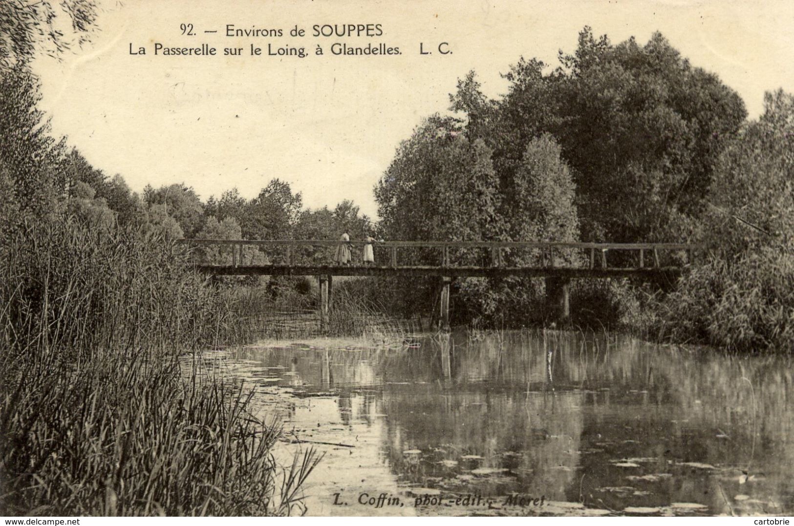 77 - BAGNEAUX-SUR-LOING - Glandelles - La Passerelle Sur Le Loing  (env. De Nemours, Souppes) - Bagneaux Sur Loing