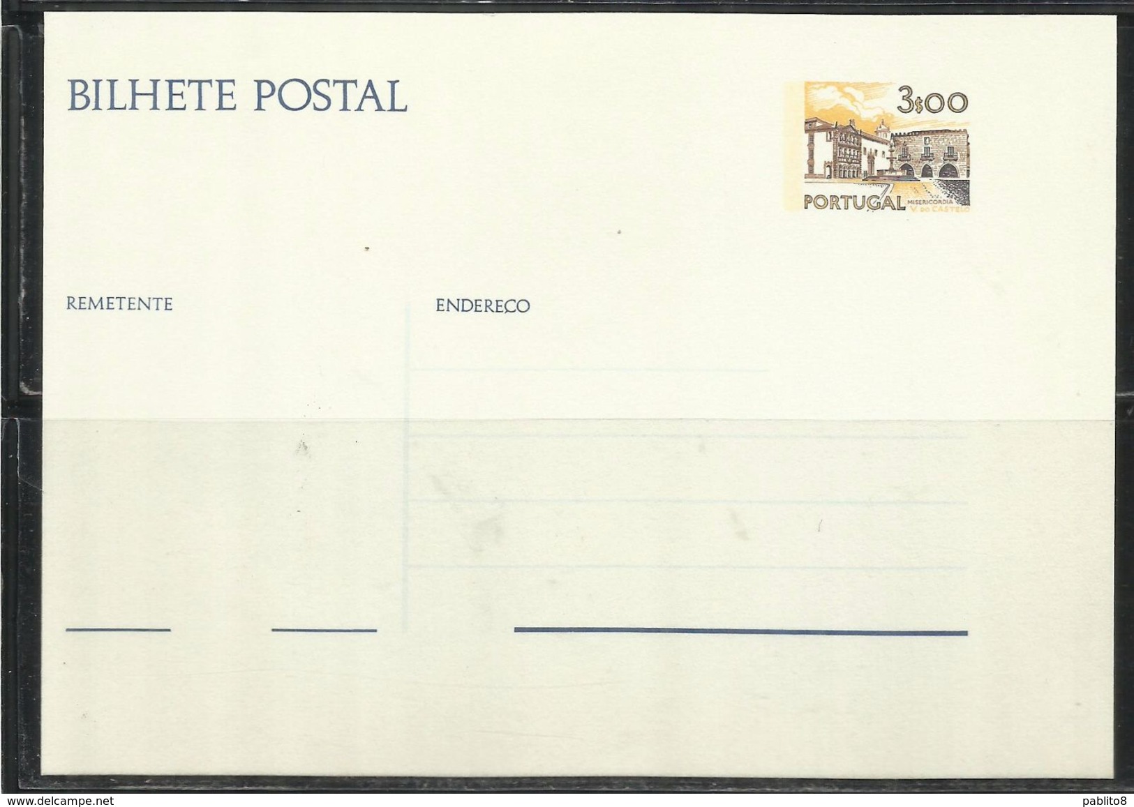 PORTOGALLO PORTUGAL 1977 BILHETE Postal Stationary Entier "Misericordia/ Viana Castelo" NUOVO UNUSED - Entiers Postaux