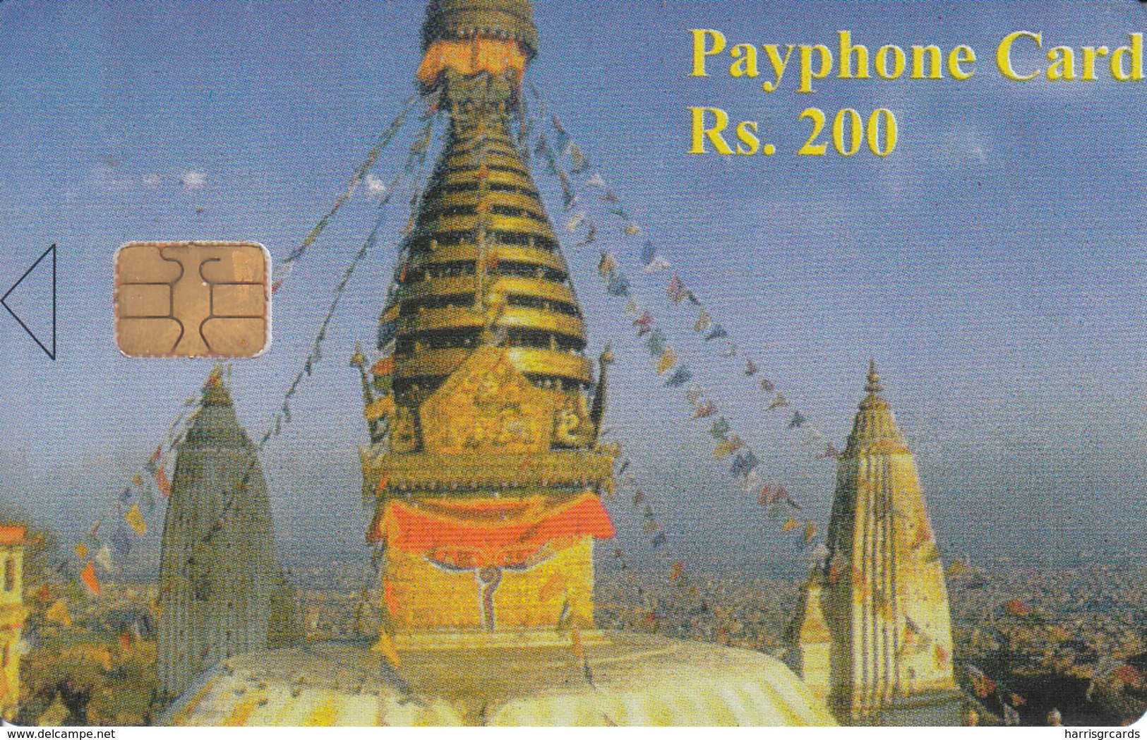 NEPAL - Temple, Nepal Telecom Phonecard,  R$ 200, Tirage 20000,Sample No CN - Nepal