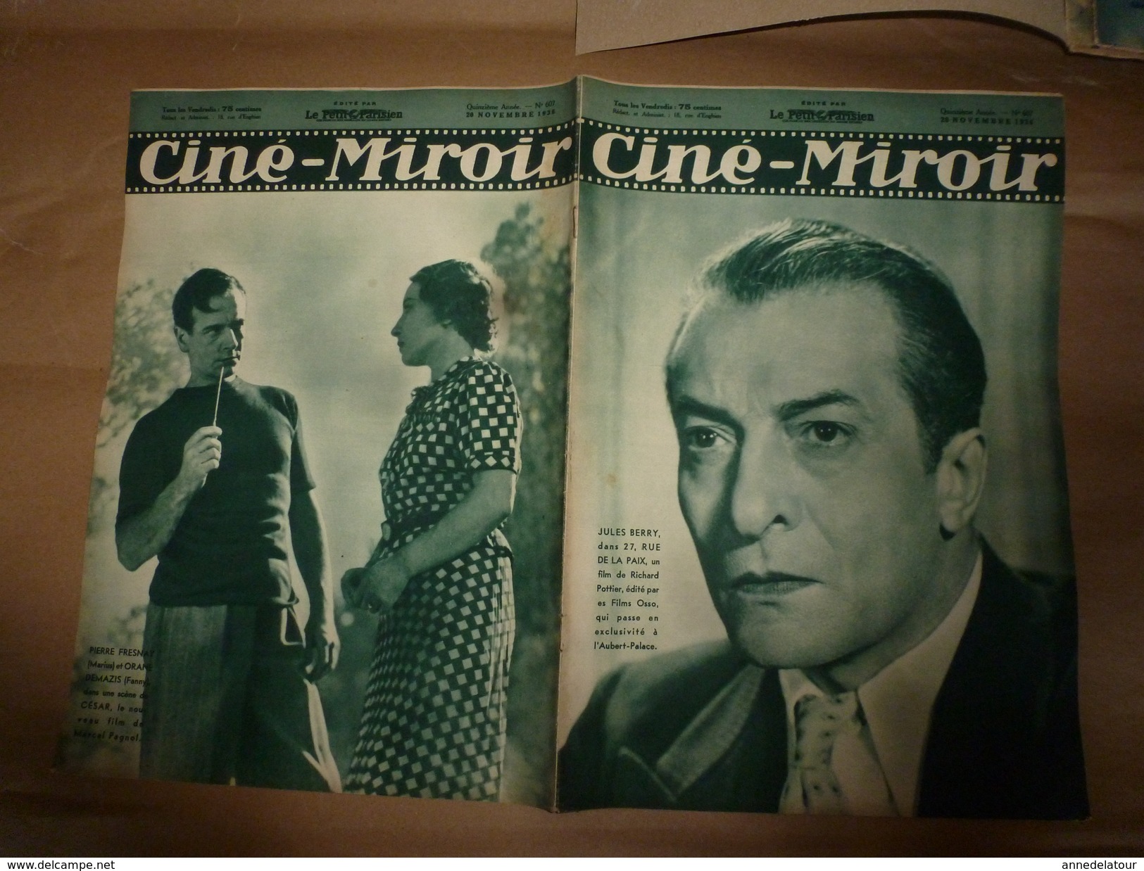 1936Ciné-Miroir N° 607 : Les 36 Métiers De MAURICE CHEVALIER ;  CESAR Film De Marcel Pagnol Avec RAIMU;etc - 1900 - 1949