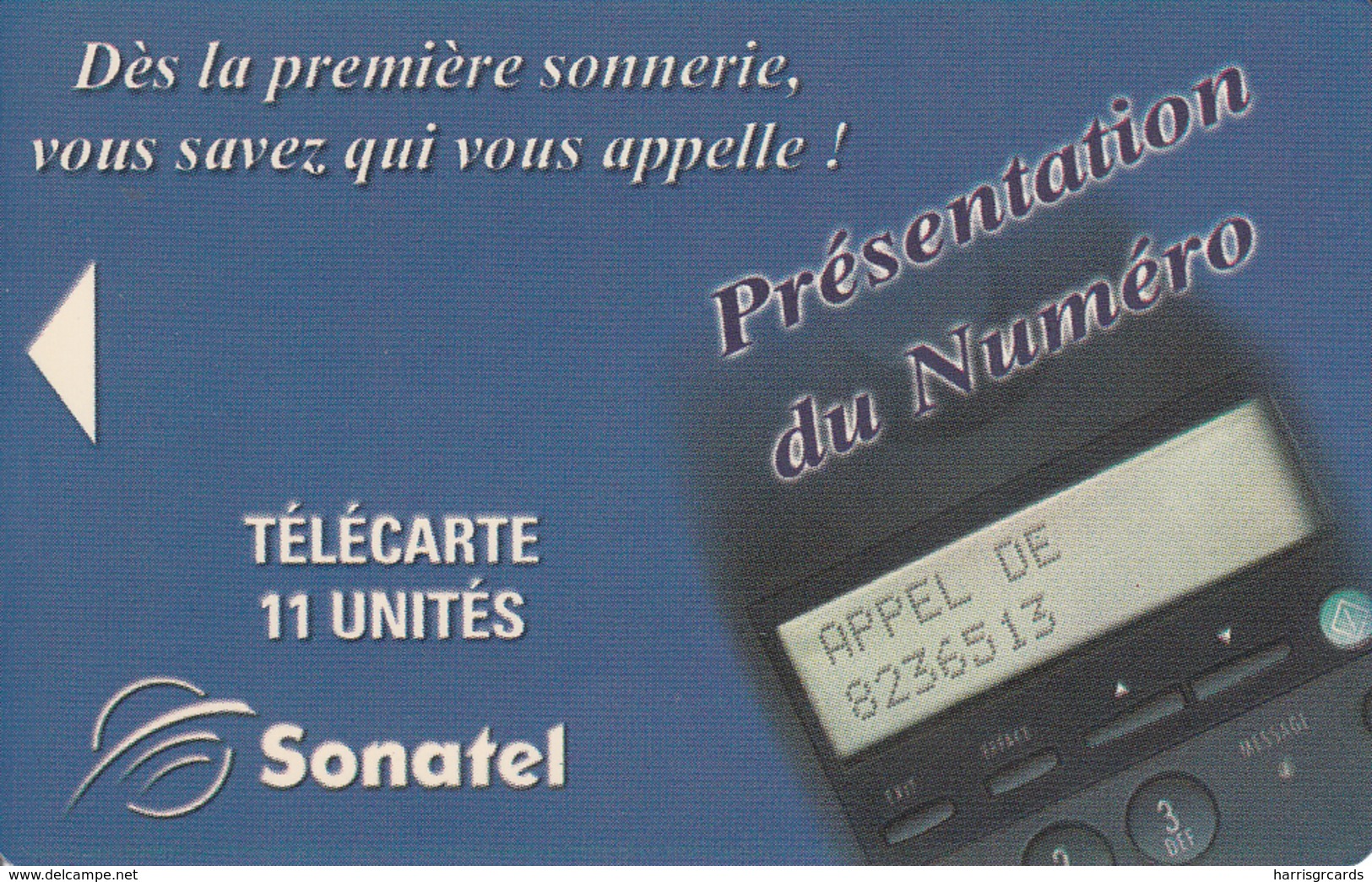 SENEGAL - Presentation Of Number, Tirage 20000,Sample No Chip And No CN - Sénégal