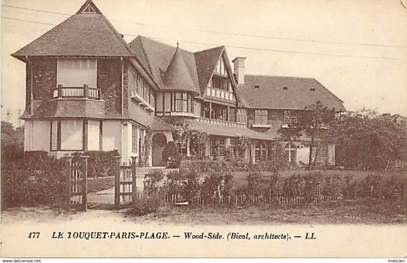 - Pas De Calais -ref-A799- Le Touquet Paris Plage - Wood-side - Villa - Villas - Bical Arch - Batiments Et Architecture - Le Touquet