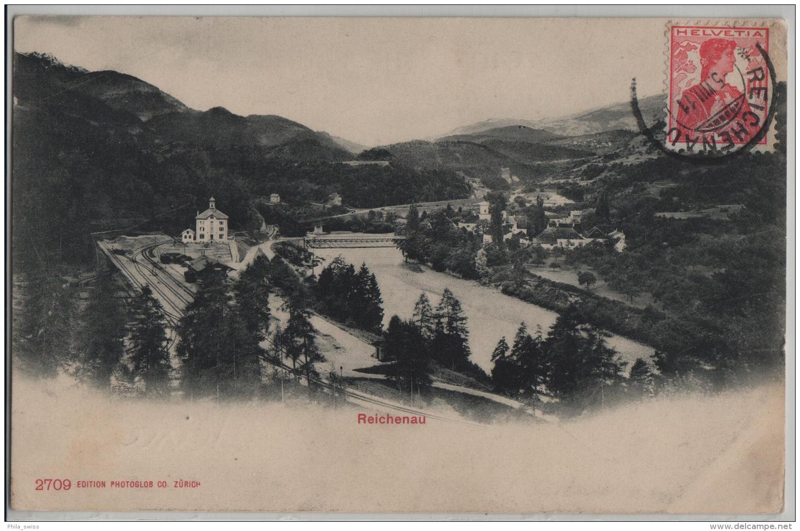 Reichenau Mit Bahnhof Gare - Photoglob No. 2709 - Autres & Non Classés