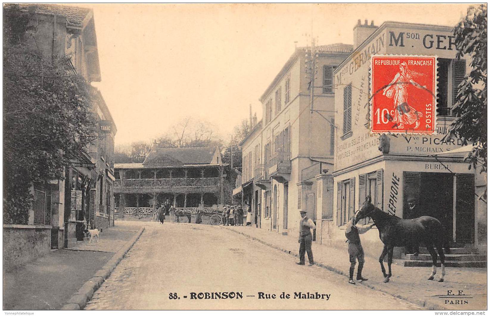 92 - HAUTS DE SEINE / Plessis Robinson - Rue De Malabry - Beau Cliché - Le Plessis Robinson