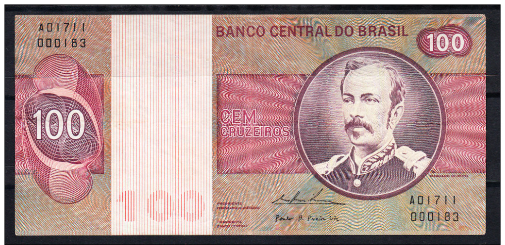 BRASIL 1970 . 100 CRUZEIROS FLORIANO PEIXOTO Y CONGRESO NACIONAL EN BRASILIA . EBC . B 556 - Brasil