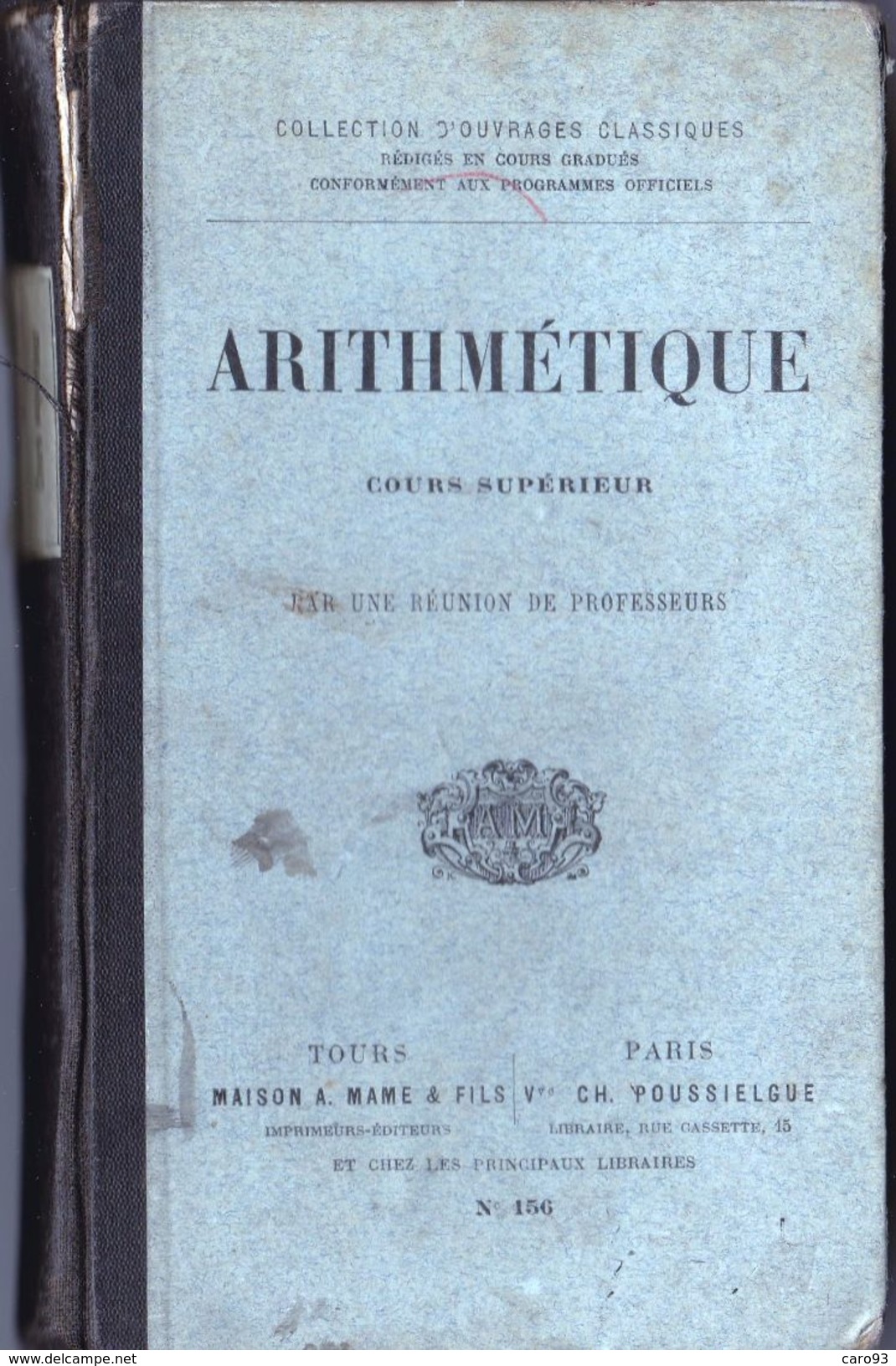Arithmétique Cours Supérieur N° 156 - 12-18 Ans