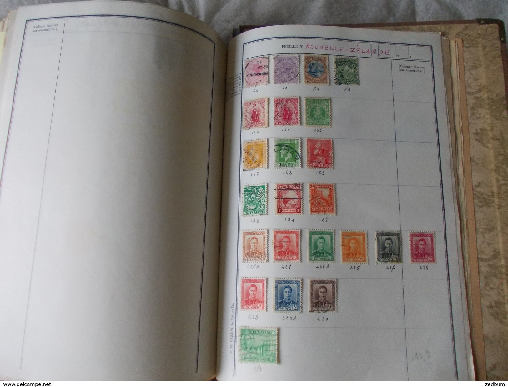 TIMBRE 1 Page Nouvelle Zélande 23 Timbres Valeur 10.90 Euros - Other & Unclassified