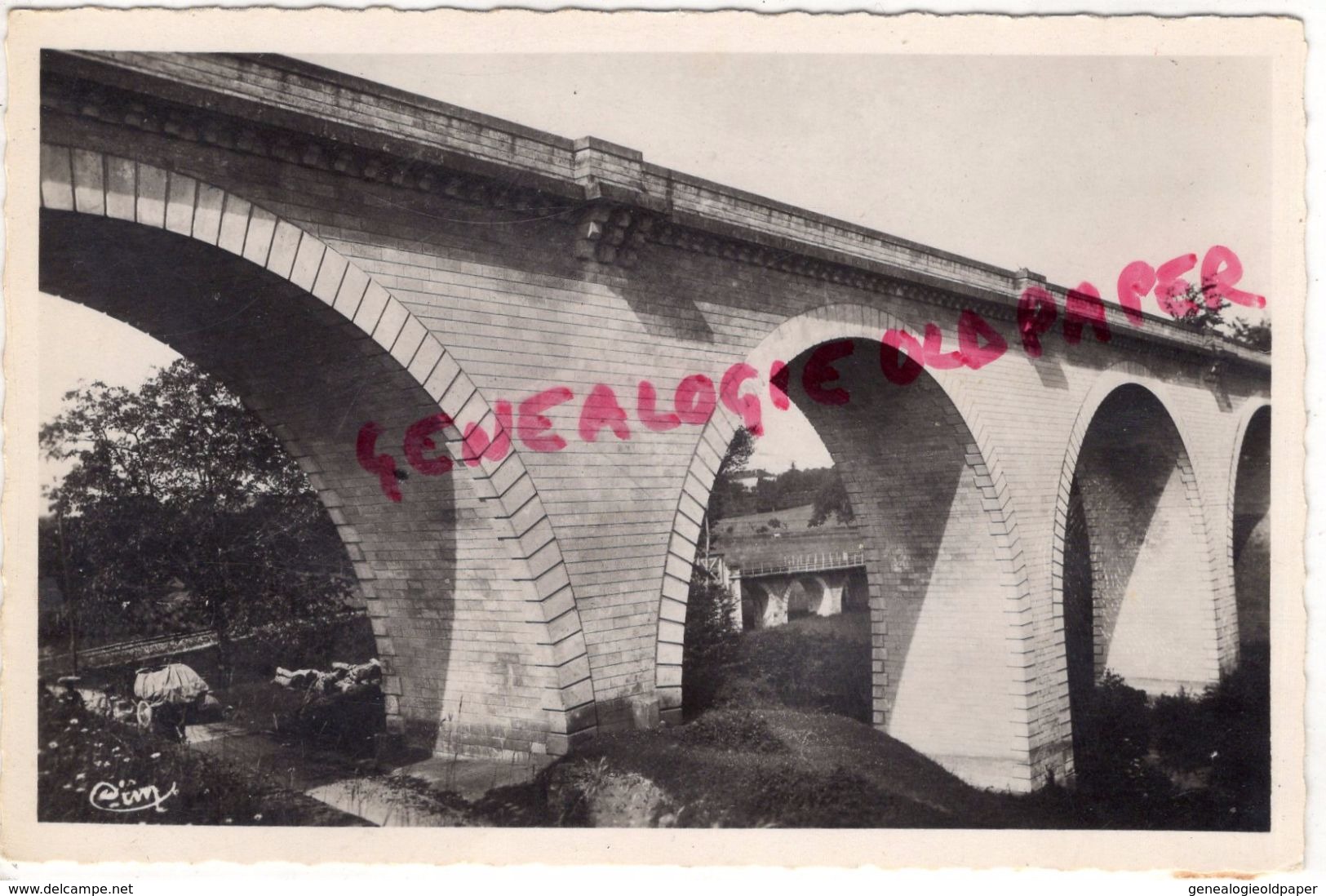 24 -ST SAINT PARDOUX LA RIVIERE- LE VIADUC - LIGNE ANGOULEME THIVIERS- ET LE PONT DES CHEMINS DE FER DU PERIGORD - Autres & Non Classés