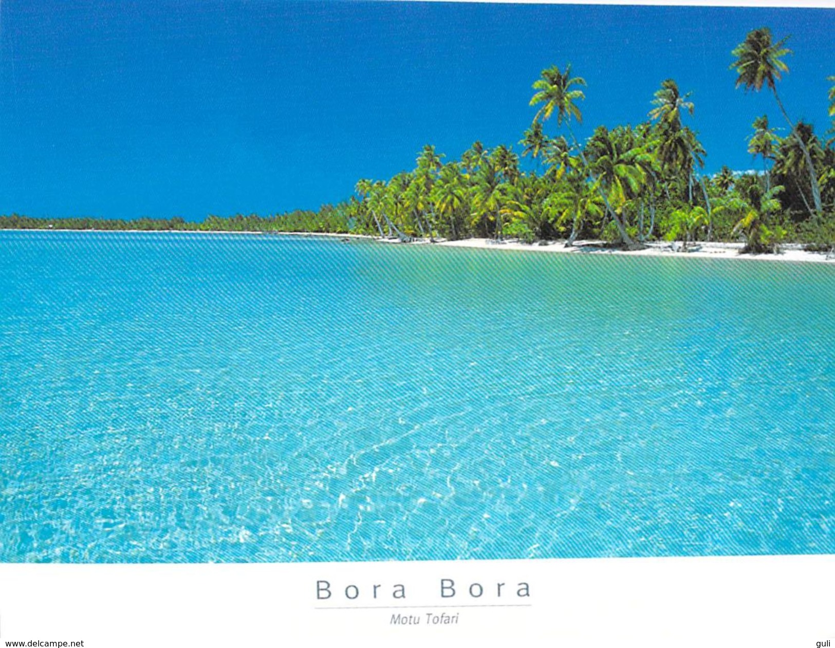 Polynésie Française- BORA BORA Motu Tofari - Blu / Diane Commons CM 50 -(Tahiti) *PRIX FIXE - Polynésie Française