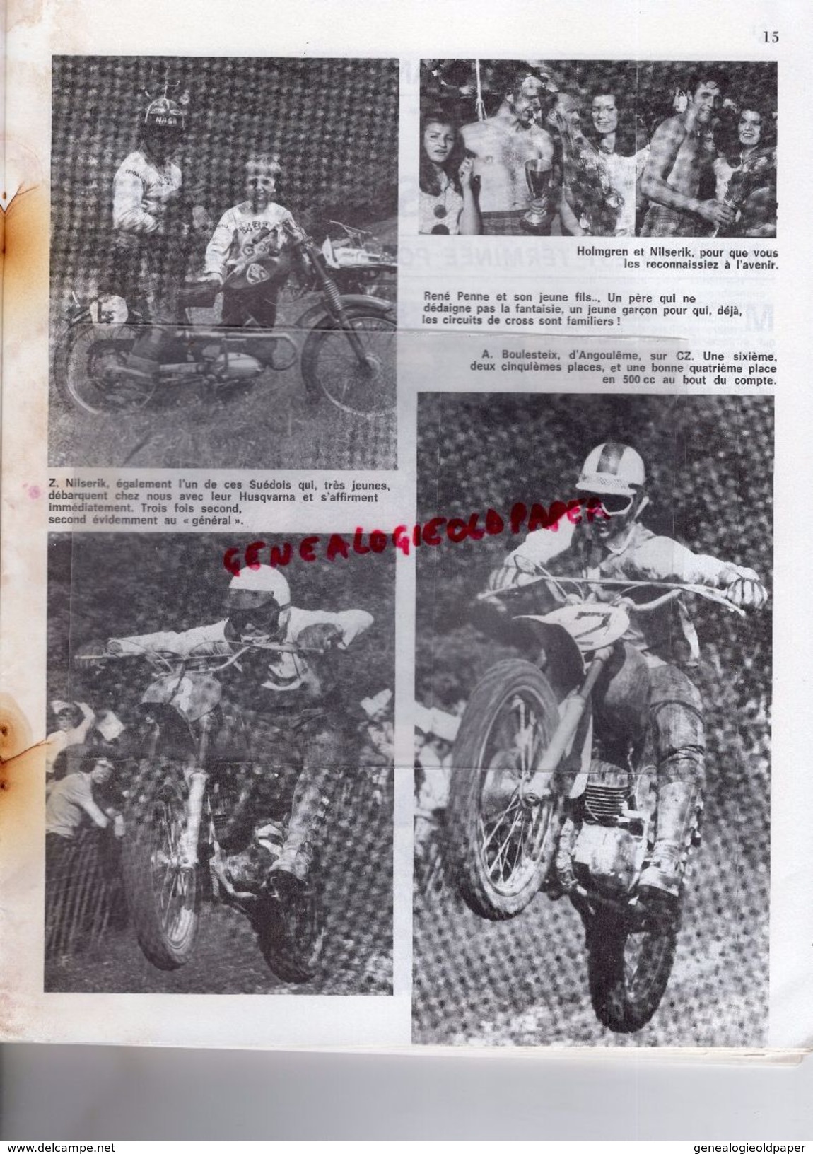 MOTO REVUE - REVUE 13 JUIN 1970- N° 1984- LEON OSSA- CROSS A SAINT AFFRIQUE -YAMAHA 350 STREET-CIRCUIT ANNEMASSE- - Motorfietsen