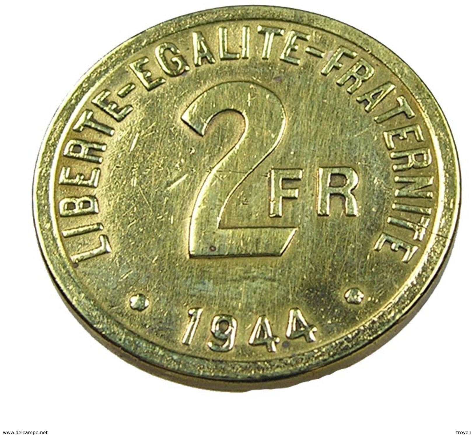 2 Francs - France -  France Libre - Philadelphie - Cu.Alu - 1944 - TTB - - 2 Francs