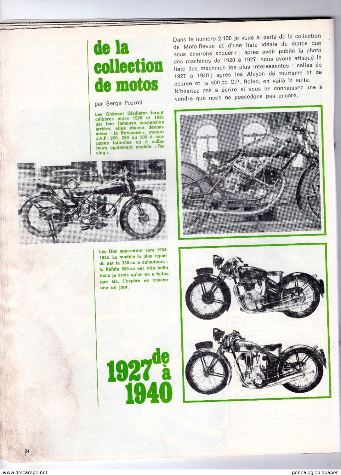 MOTO REVUE - REVUE 9-02-1973- N° 2111-CHOPPER SUZUKI- VESPA PARIS 60 RUE BRANCION- MONTESA CAPPRA-AUVOURS-GRENOBLE- - Motorrad