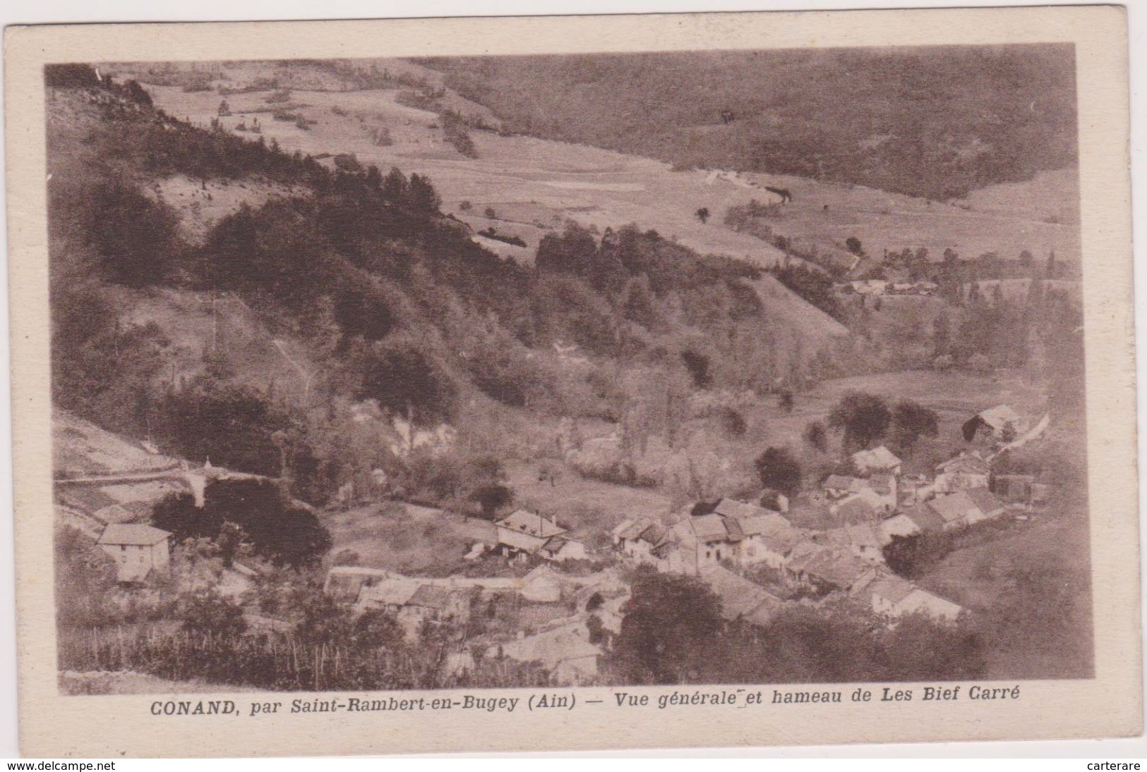 01,AIN,CONAND,PRES SAINT RAMBERT EN BUGEY,VUE AERIENNE 1939 - Non Classés