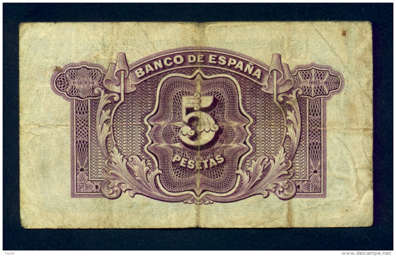 Banconota Spagna 5 Pesetas 1936 - 5 Pesetas