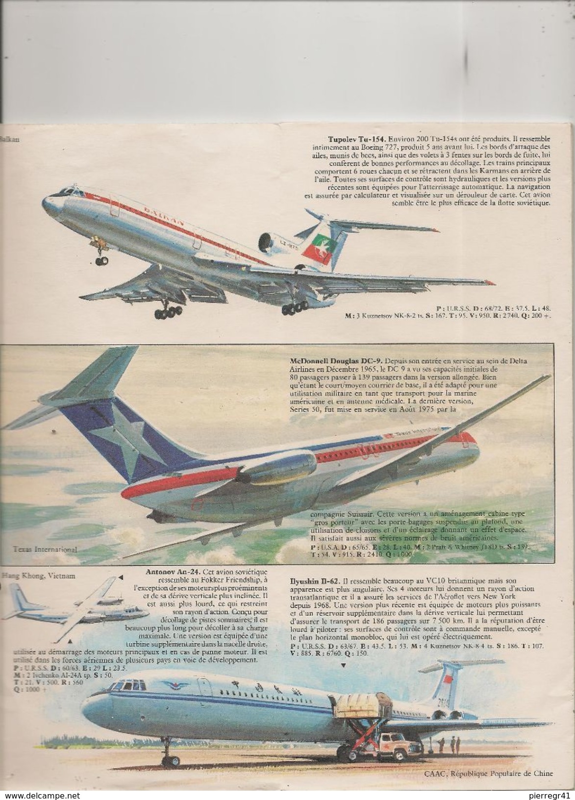 GUIDE-DOMINO-N°9-GALLIA-1979-AVIONS De LIGNE-38 Types D AVIONS De LIGNES MODERNES-Ft CARTE ROUTIERE-TBE- - Manuales