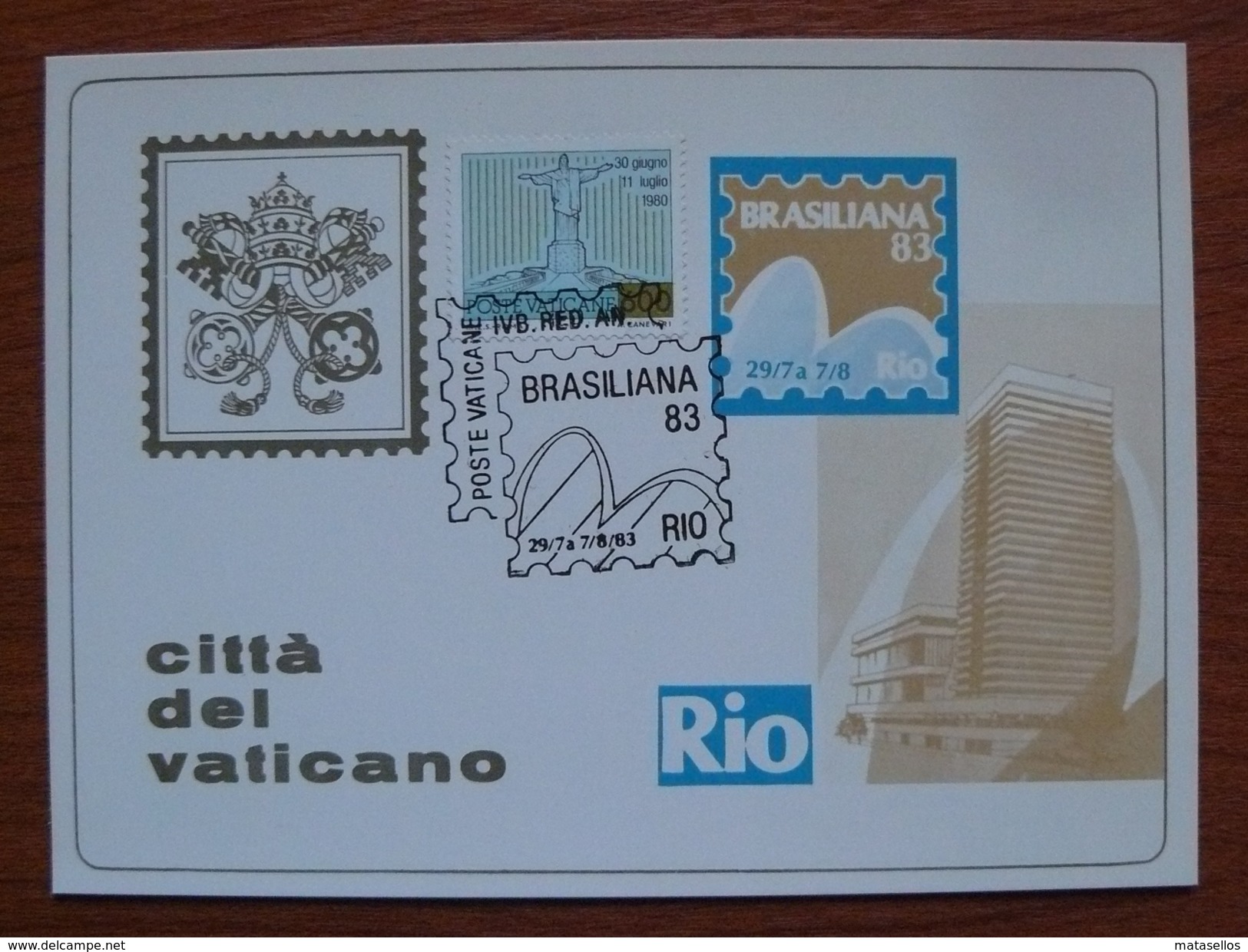 MAXIMUM CARD - Tarjeta Maxima Brasiliana 1983 - Brasil - Maximum Cards