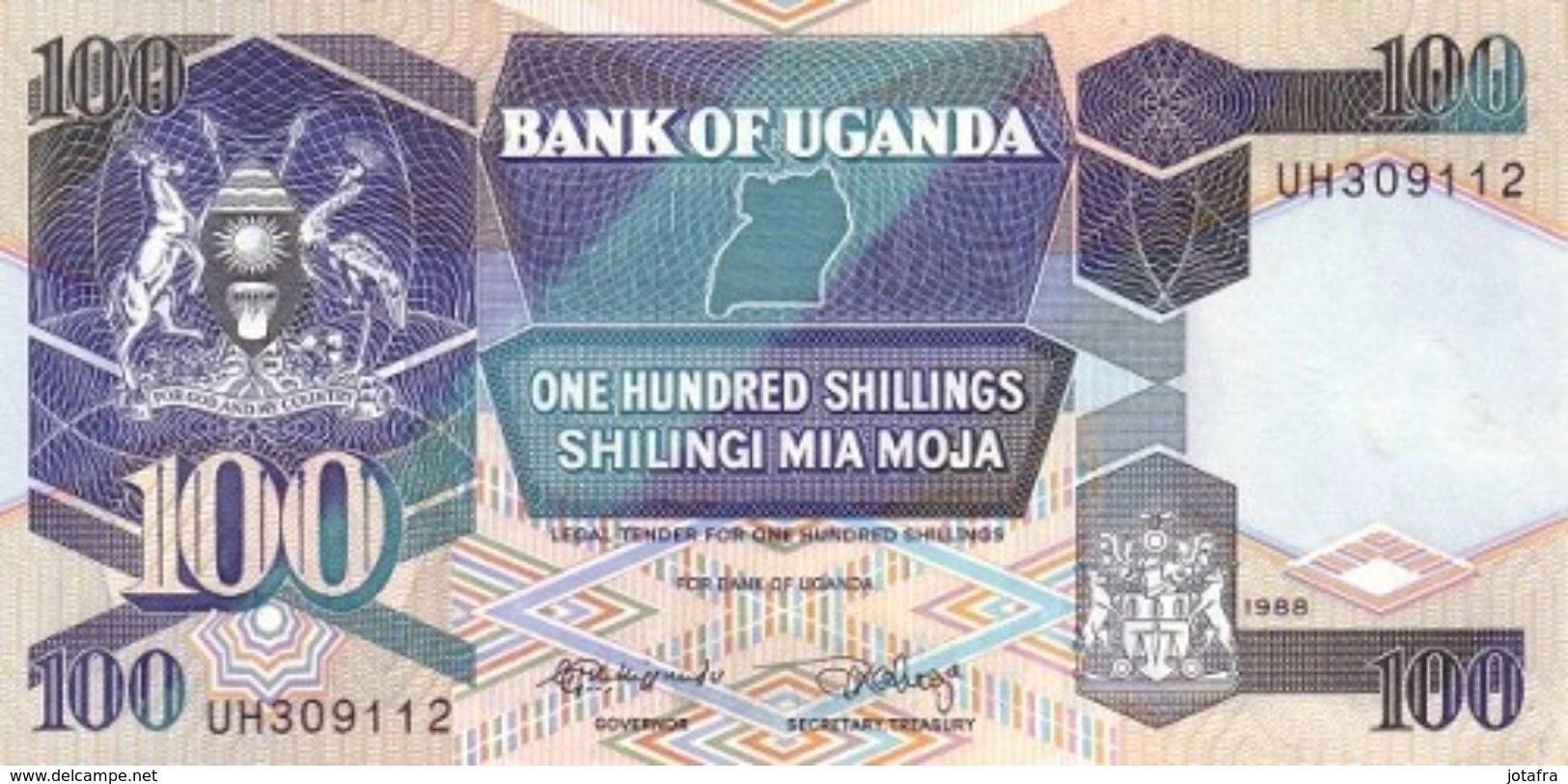 Uganda 1988, 100 Shillings (**) UNC - CF3160 - Uganda