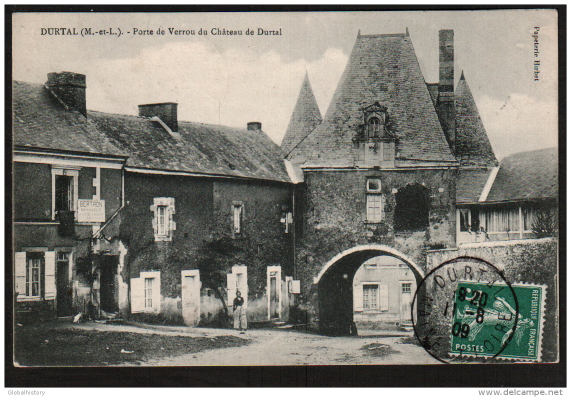 DD1538  FRANCE DURTAL PORTE DE VERROU DU CHATEAU DE DURTAL POSTCARD - Durtal