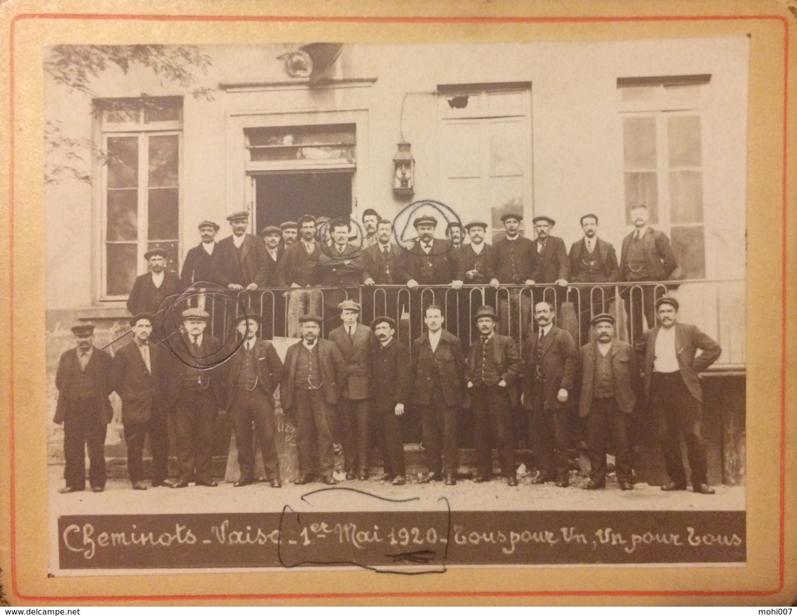 RARE ET TRES BELLE PHOTO TRES ANIMÉE LYON VAISE (RHONE-69) - TRAIN - 1920 - Lyon 9