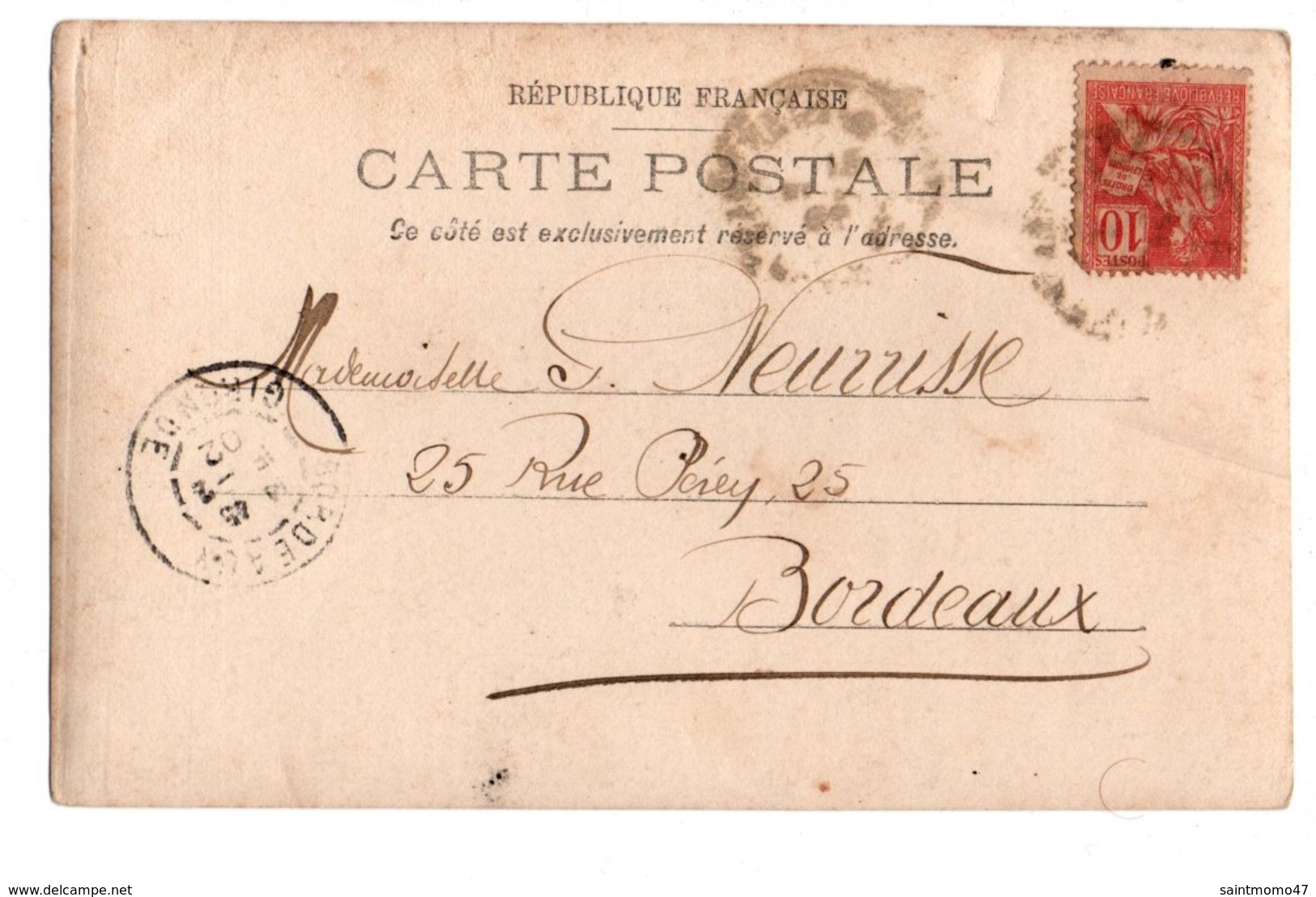 40 . CASTETS LE 14/02/1902 . ATTELAGE LANDAIS - Réf. N°3302 - - Castets