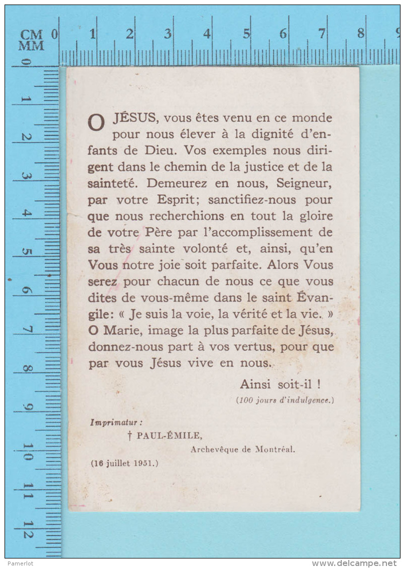 Image Pieuse -  Interieur De Jésus - Holy Card Santini - 2 Scans - Images Religieuses