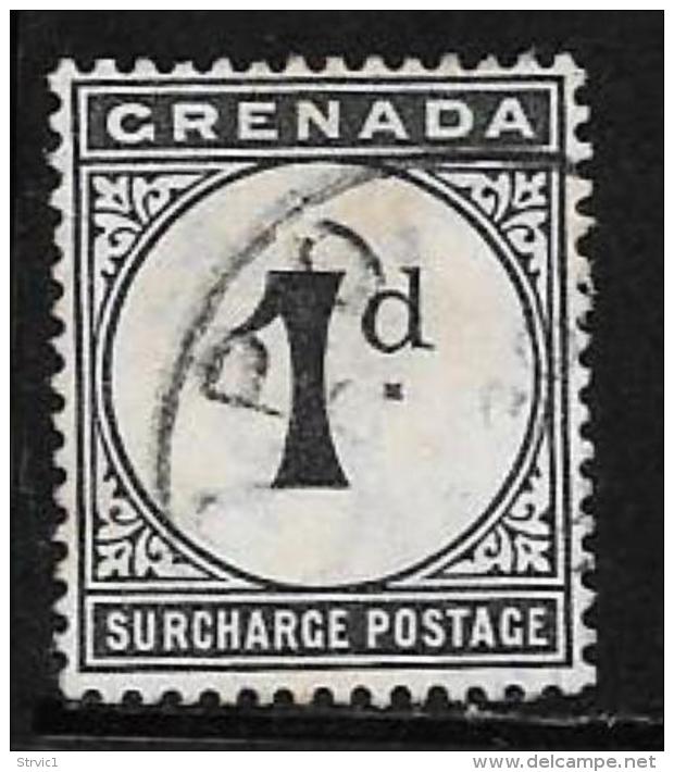 Grenada Scott # J1 Used Postage Due, 1892 - Grenada (...-1974)