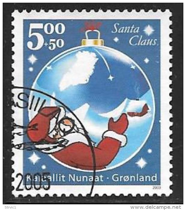 Greenland, Scott # B28 Used Christmas Ornament, 2002 - Used Stamps