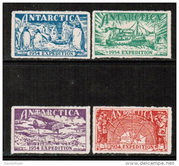 ANTARCTICA  1954 CINDARELLA LABLES VF MINT HINGED - Other & Unclassified