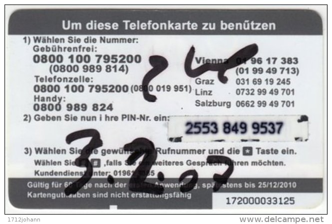 AUSTRIA D-521 Prepaid GnanamTelecom - Landmark, Taj Mahal - Used - Austria