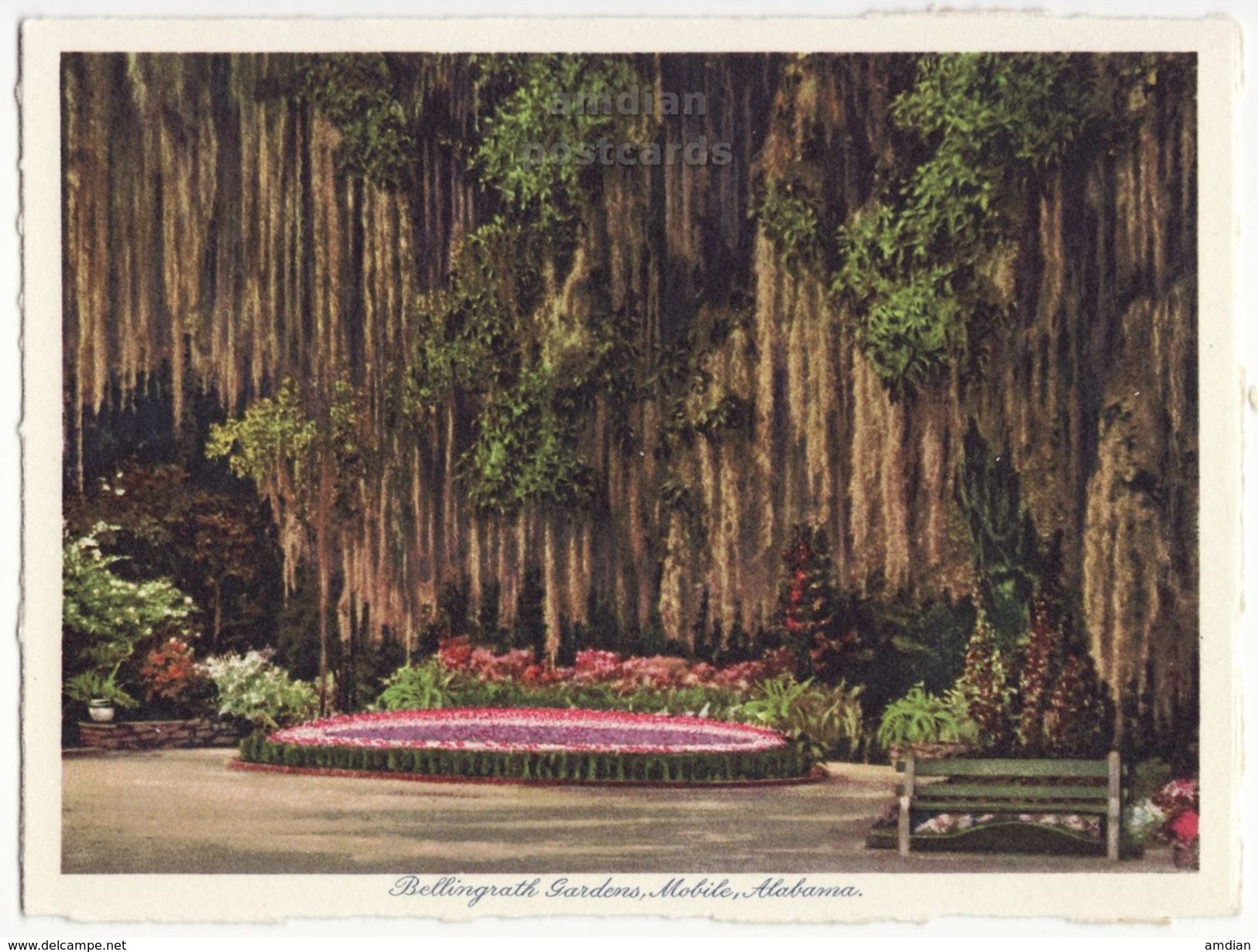Mobile AL, Bellingrath Gardens 12 x 1930s views lot / collection vintage Alabama postcard set