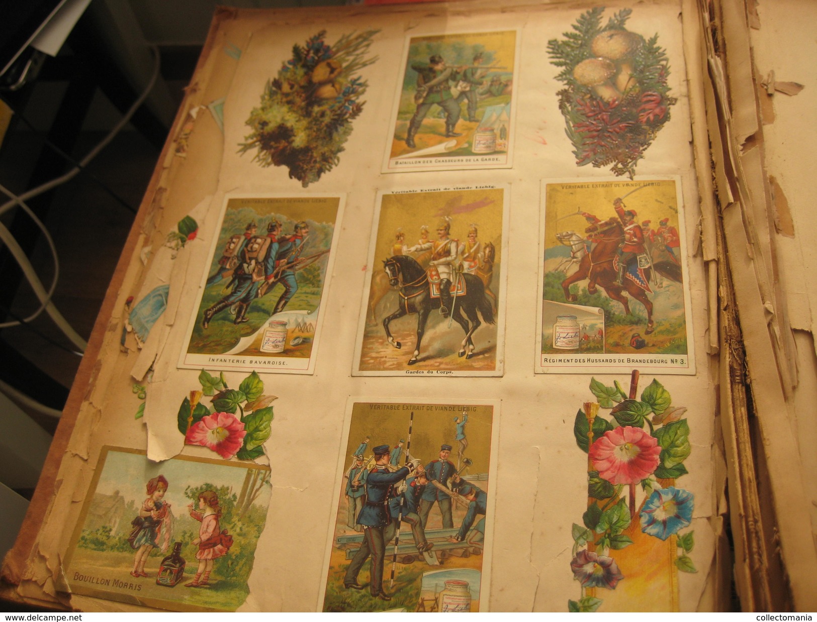 Album 101 -  trade cards complete sets Liebig, Peek and Freen, Bouillon Morris, Huntley & Palmers - Litho chromos c1890