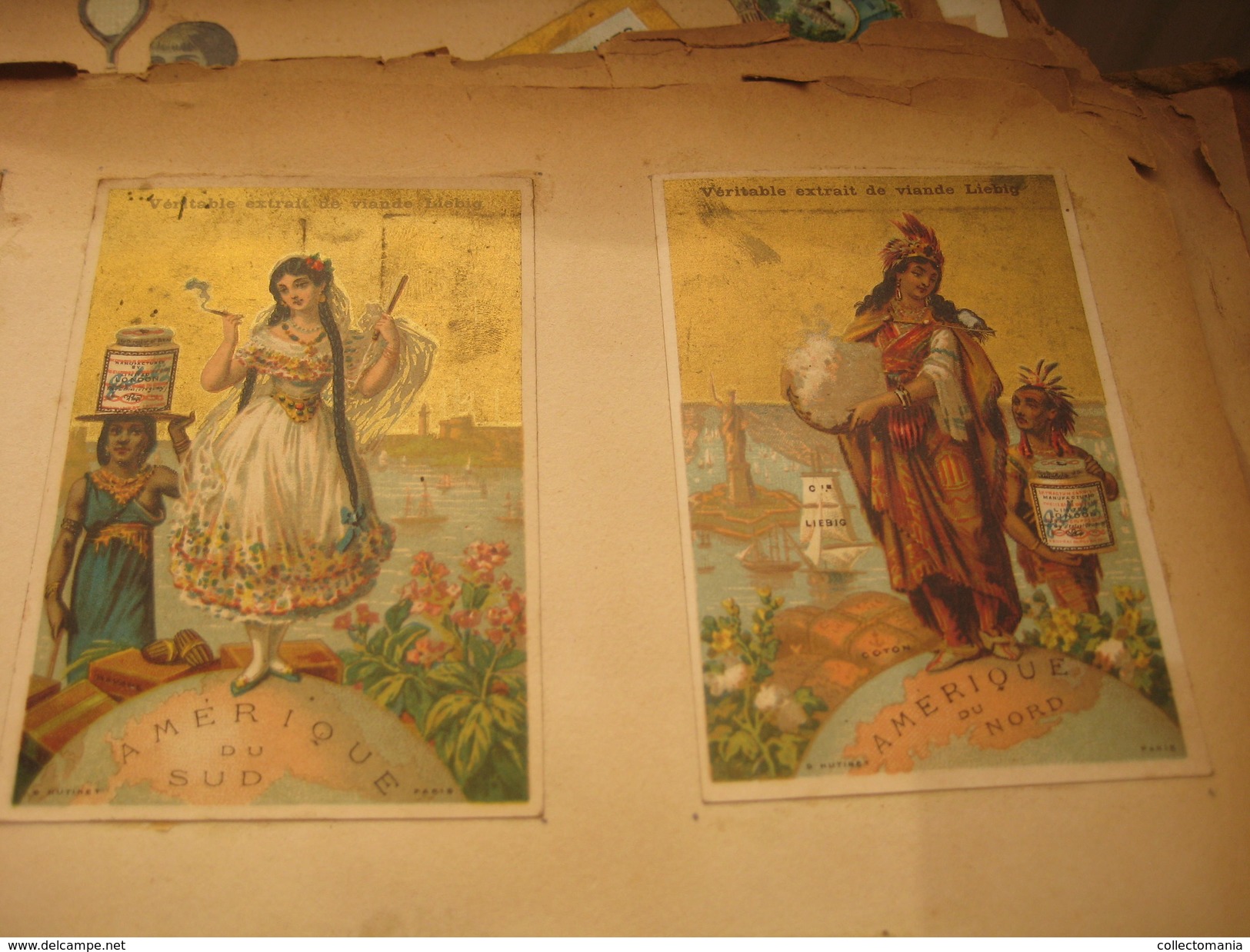 Album 101 -  trade cards complete sets Liebig, Peek and Freen, Bouillon Morris, Huntley & Palmers - Litho chromos c1890