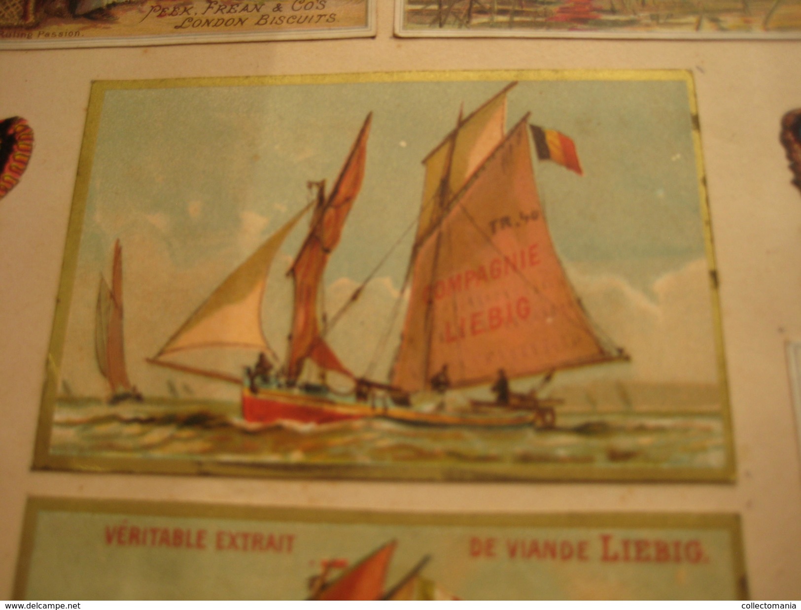 Album 101 -  trade cards complete sets Liebig, Peek and Freen, Bouillon Morris, Huntley & Palmers - Litho chromos c1890