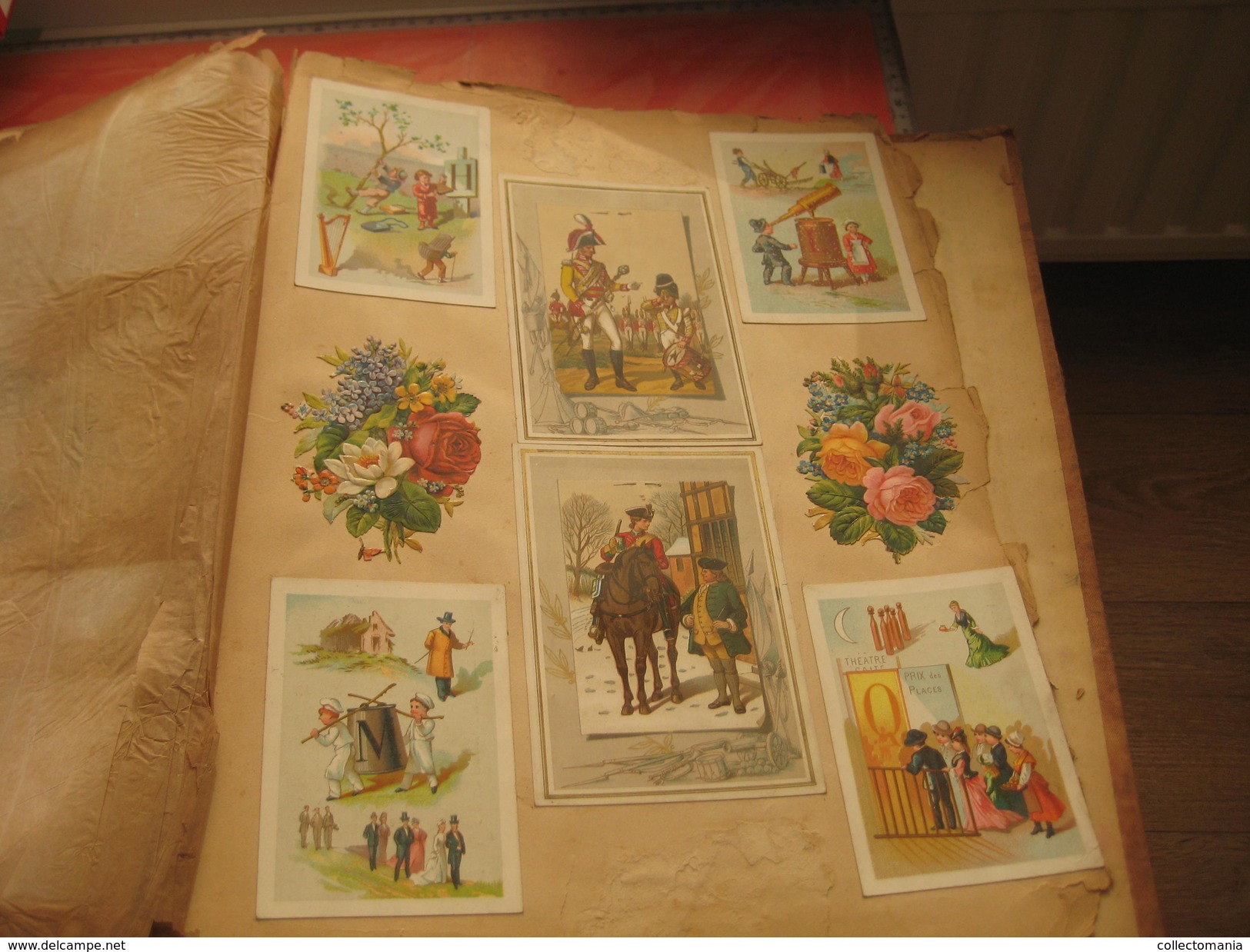 Album 101 -  trade cards complete sets Liebig, Peek and Freen, Bouillon Morris, Huntley & Palmers - Litho chromos c1890