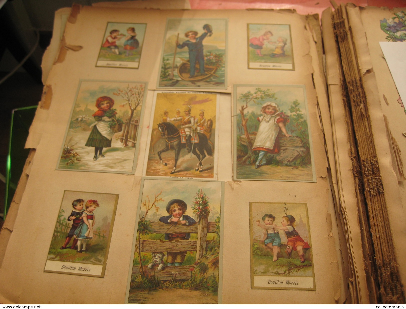 Album 101 -  trade cards complete sets Liebig, Peek and Freen, Bouillon Morris, Huntley & Palmers - Litho chromos c1890