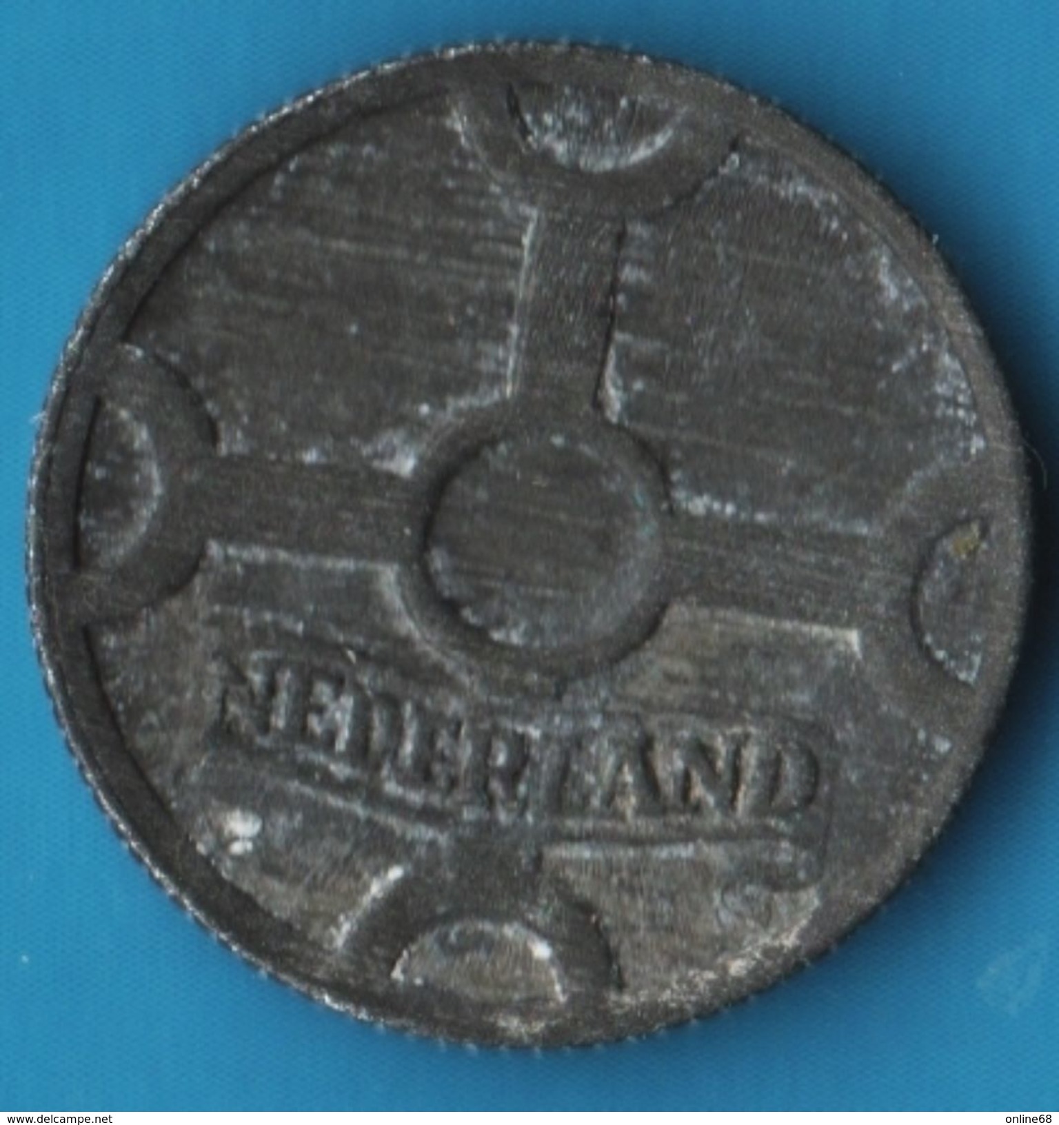 NEDERLAND 1 CENT 1942 KM#170 Wilhelmina  Occupation Allemande - 1 Centavos