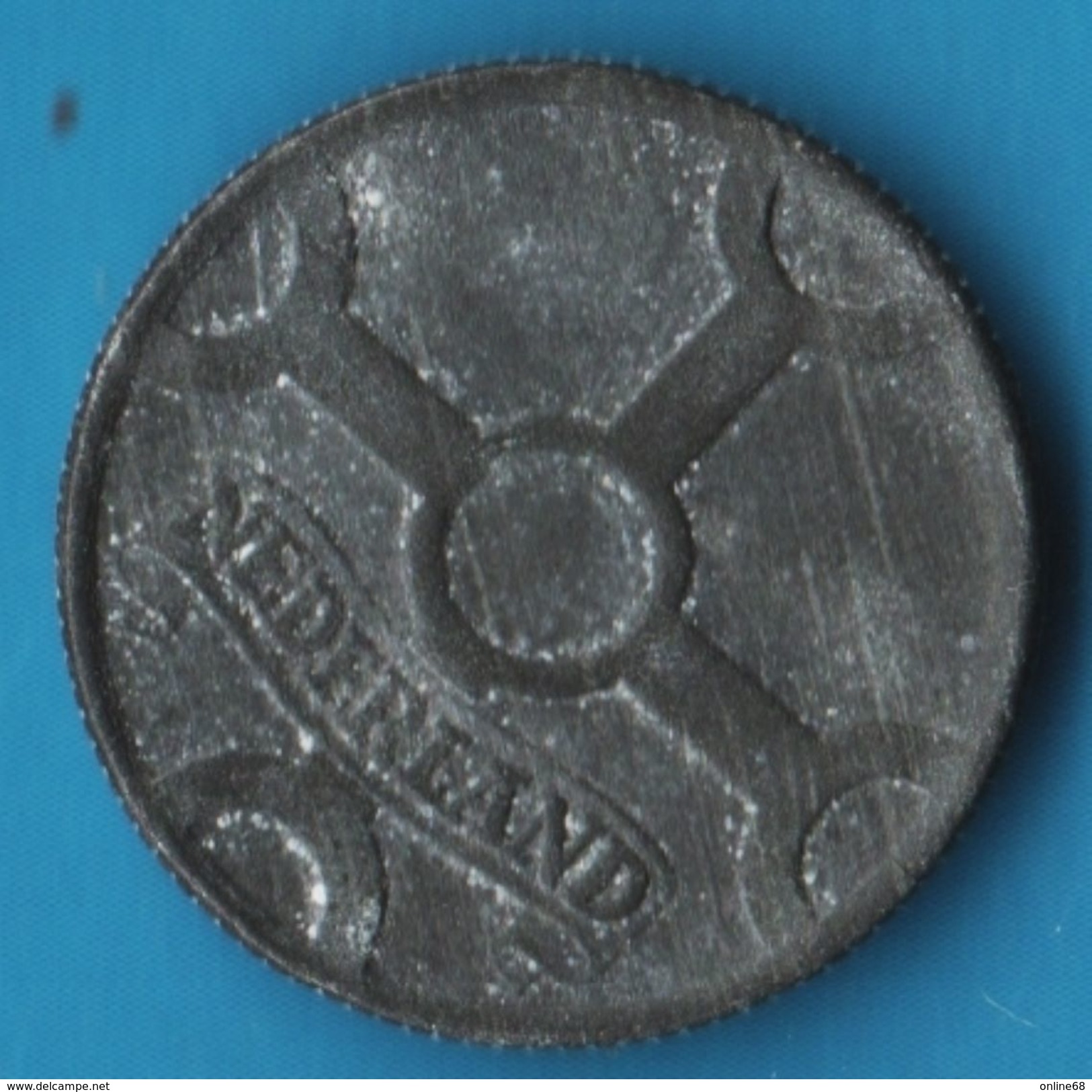 NEDERLAND 1 CENT 1942 KM#170 Wilhelmina  Occupation Allemande - 1 Centavos