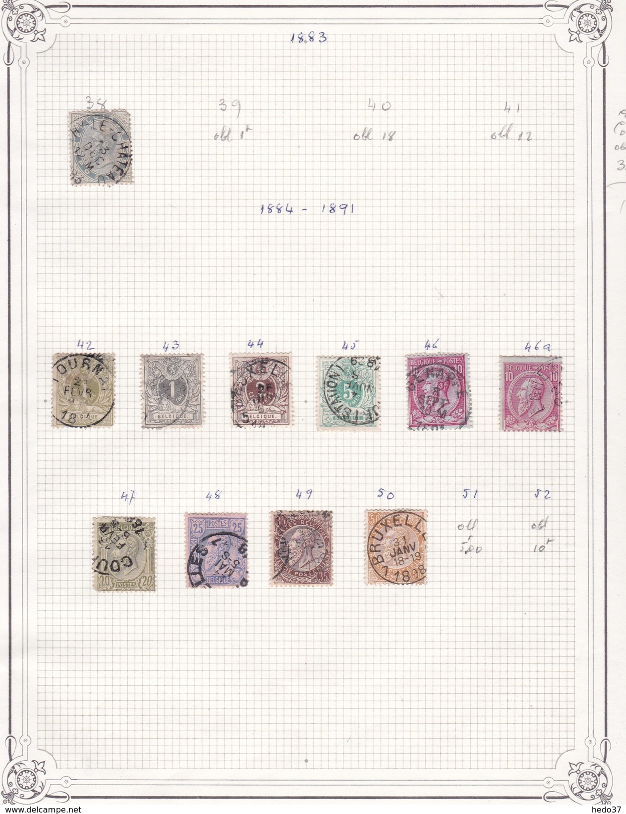 Belgique - Collection Vendue Page Par Page - Timbres Neufs */ Oblitérés - B/TB - Colecciones