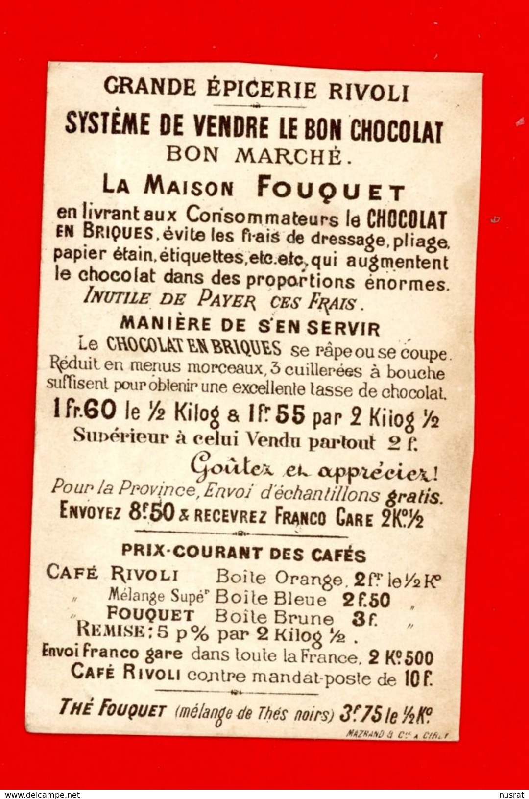 Café Fouquet, Chromo Dorée, Le Fou Du Roi Avec Moulin à Café - Thé & Café