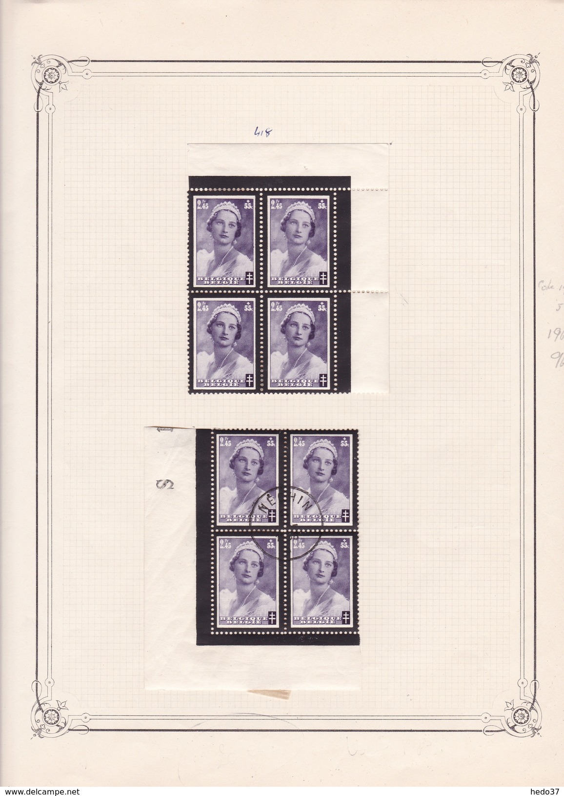 Belgique - Collection Vendue Page Par Page - Timbres Neufs */ Oblitérés - B/TB - Sammlungen