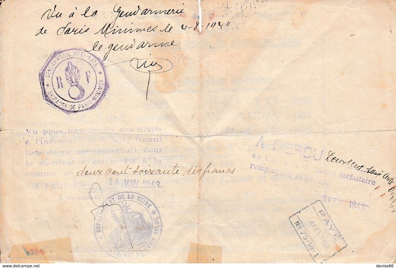WW2 - Juillet 1940 - DÉPÔT De Guerre Du GÉNIE - Montpellier (34) - DÉMOBILISATION - - Historische Dokumente