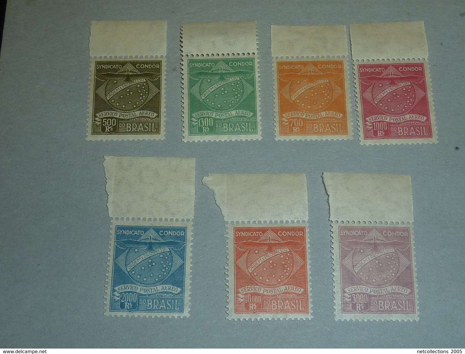 BRESIL - TIMBRES DE COMPAGNIE PRIVEES - COMPAGNIE CONDOR N°1 à 7   (C.V) - Airmail (Private Companies)