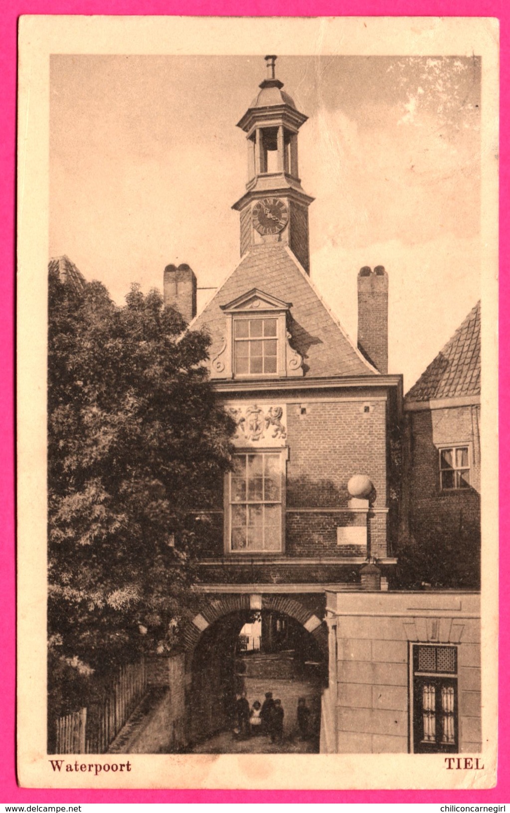 Tiel - Waterpoort - Animée - W. BAAR - H.W.K. - 1924 - Oblitération A. 285 - Tiel