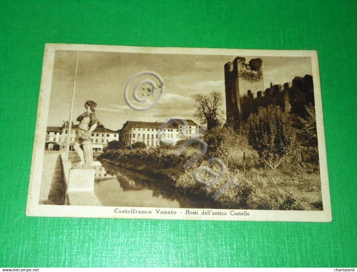 Cartolina Castelfranco Veneto - Resti Dell' Antico Castello 1940 Ca - Treviso