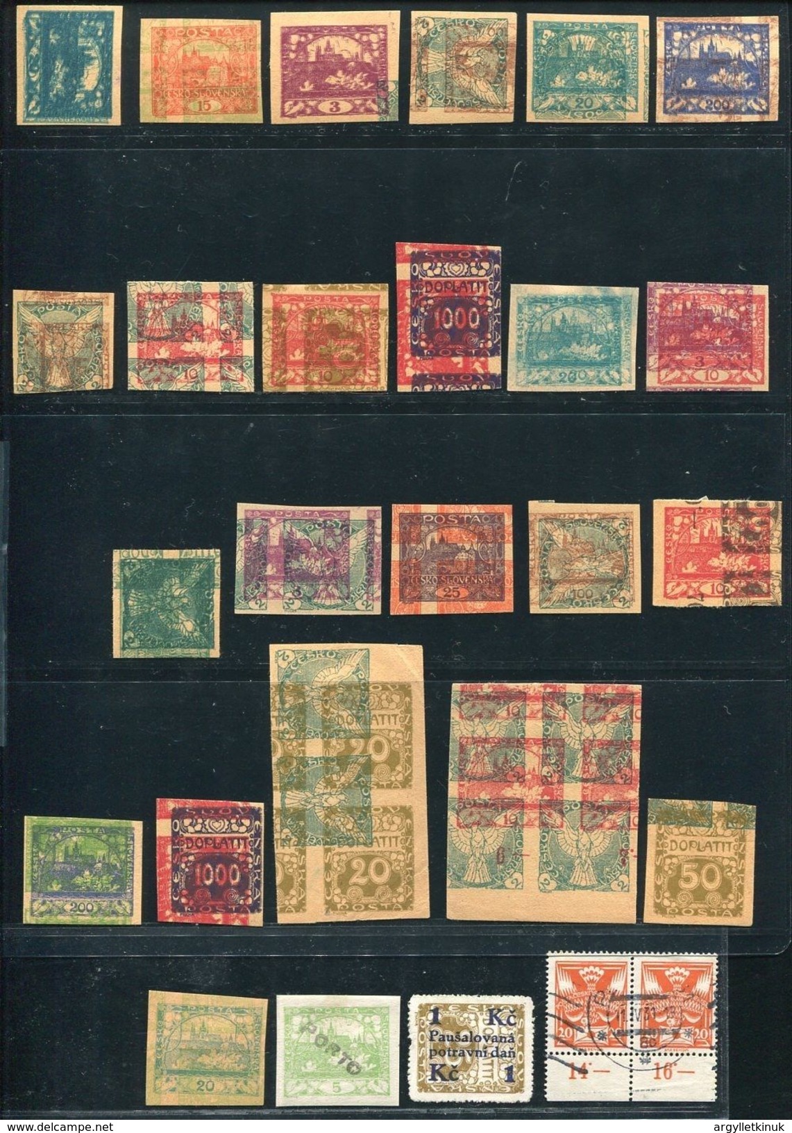 CZECHOSLOVAKIA EARLY SELECTION - Collections, Lots & Series