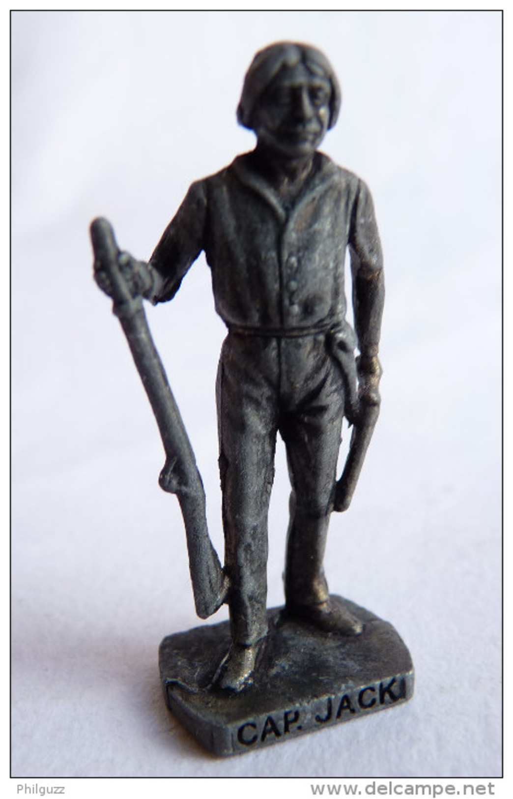 FIGURINE KINDER  METAL  INDIEN II - 4 CAP JACK  VIEL ARGENT - KRIEGER Berümmte Indianer-Häuptlinge - Metal Figurines