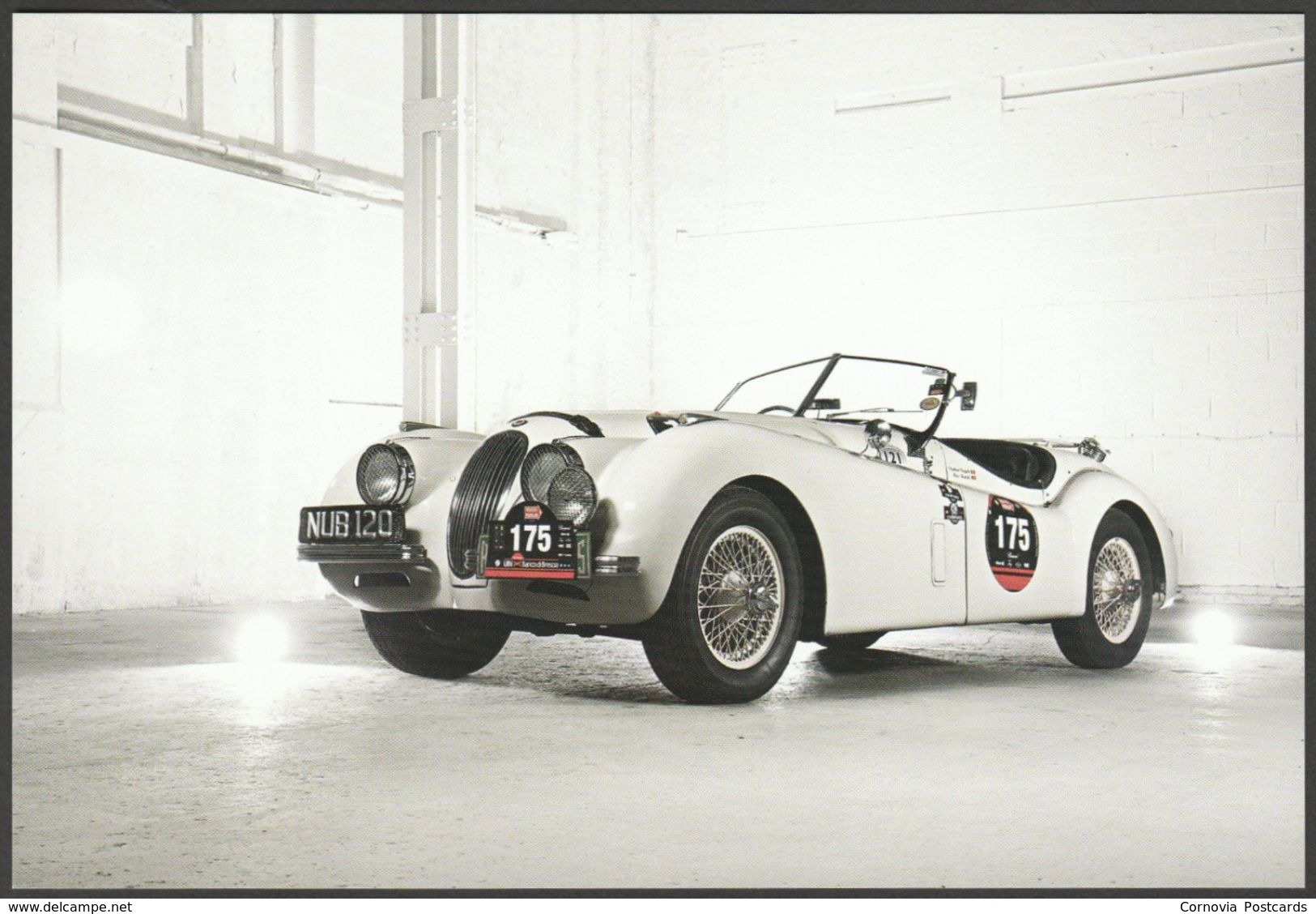 Jaguar XK120, 'NUB 120', 2010 - Official Jaguar 75th Anniversary Postcard - Passenger Cars