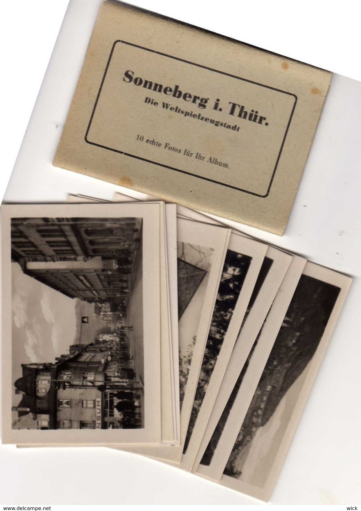 AK - Fotos Sonneberg I. Thüringen - 10 Kleine Mini-Fotos Versch Ansichten M Bahnhofstr., Spielzeugmuseum, Lutherhaus... - Sonneberg