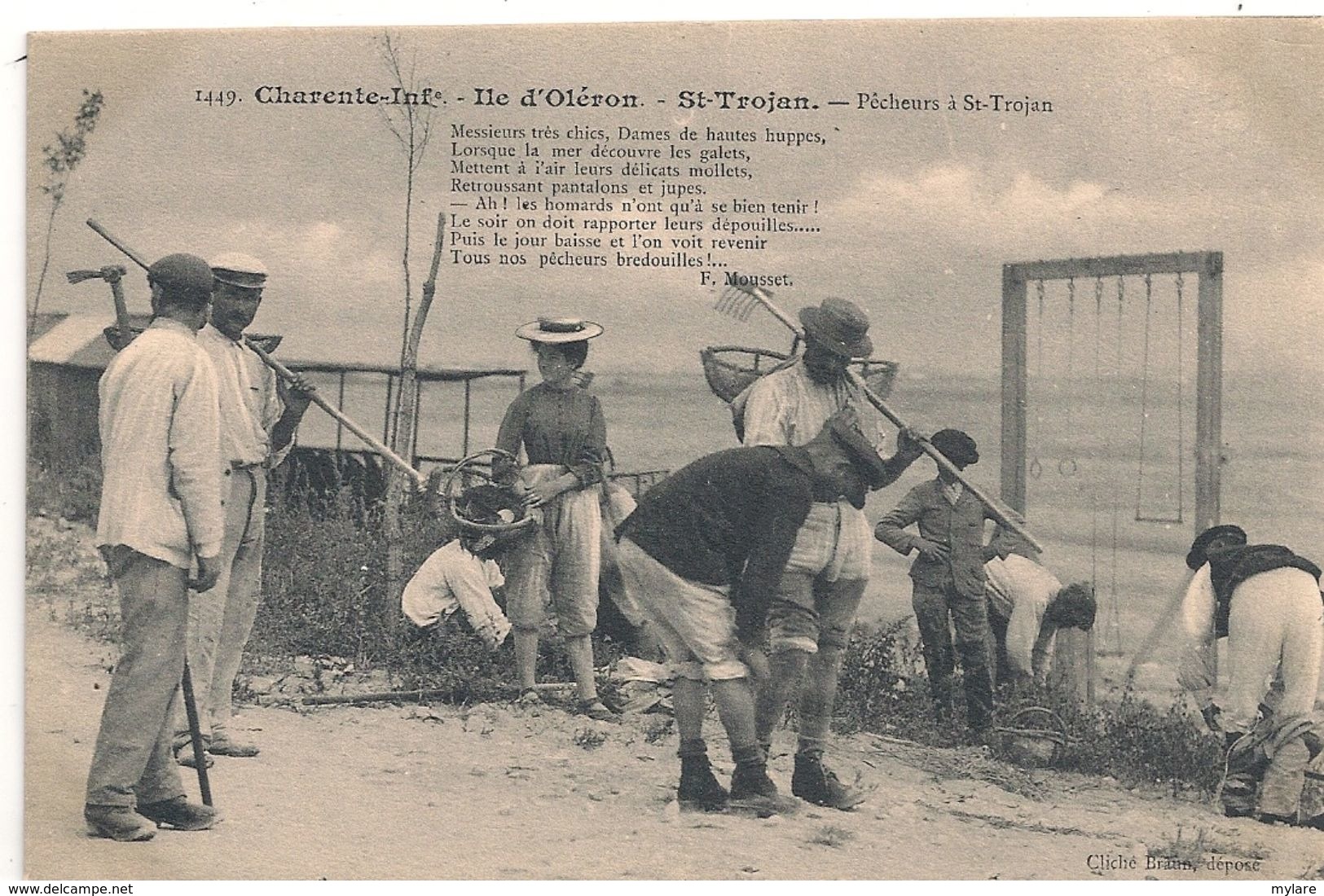 Cpa 17 Oléron St Trojan Pêcheurs - Ile D'Oléron